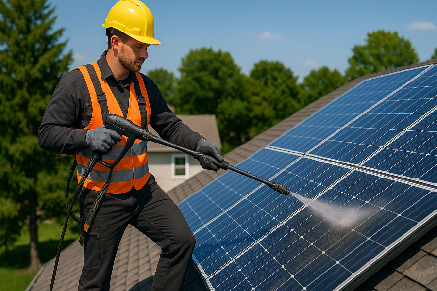 Mycie paneli fotowoltaicznych – jak dbać o instalację PV?
